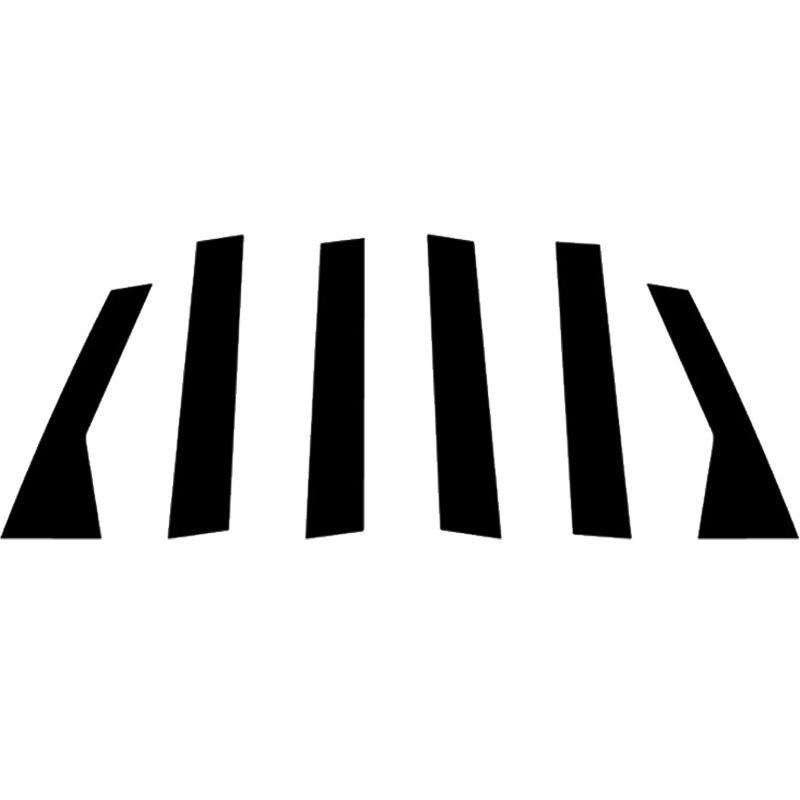 

6 шт. автомобильная оконная дверь колонка BC стойки стойки крышка отделка подходит для Hyundai Veracruz 2007-2015/Hyundai ix55 2007-2015(Европа и Россия) Glossy Black