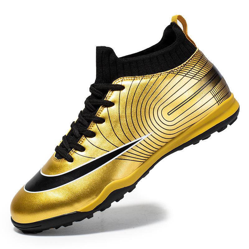 

Football shoes Men and women spiked children s football shoes Messi spiked golden teen Mba student Rope 30