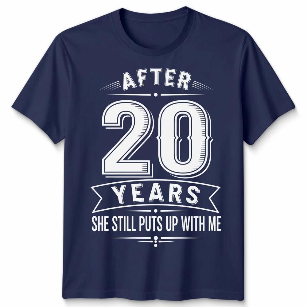 20th Wedding Unisex T Shirt Anniversary Gifts For Husband Or Wife After 20 Years