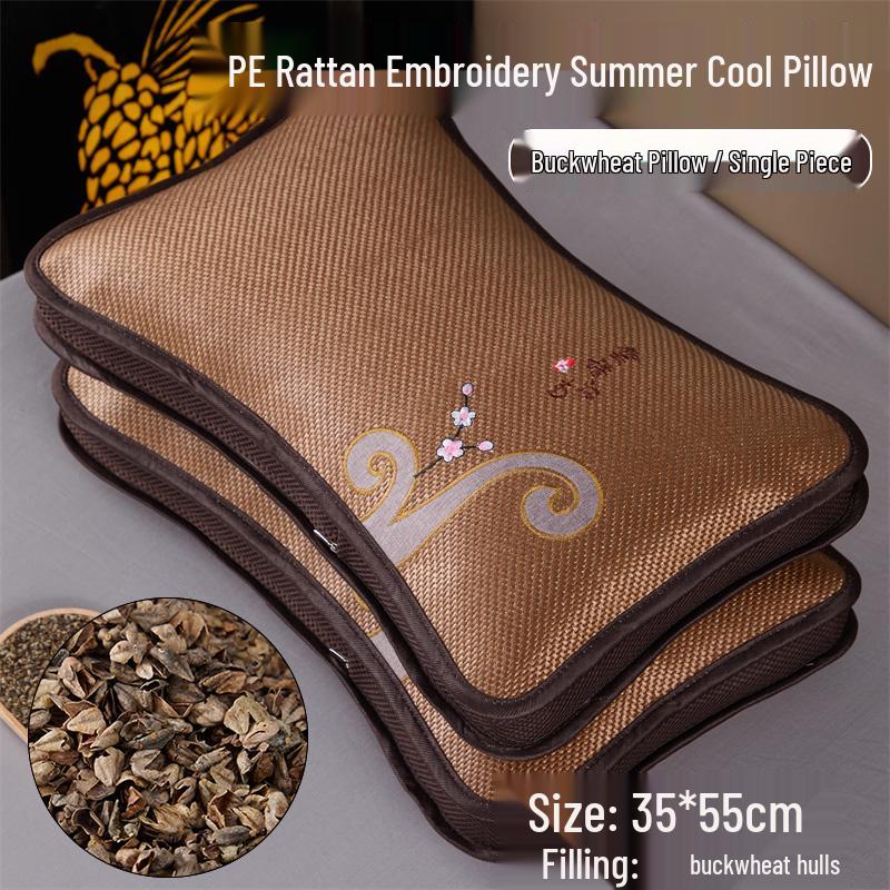 Summer Ice Cool Pillow with Buckwheat Core - Free Shipping