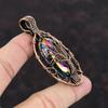 Tree Of Life Titanium Druzy Pendant Copper Wire Wrapped Pendant Handmade Pendant Titanium Druzy Jewelry Gemstone Copper Jewelry Gift For Mom
