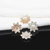 10PcsDIY Handmade Hair Accessories Rhinestone Flower Alloy Material DIY Mobile Phone Case Sticker Diamond DIY Jewelry Accessories