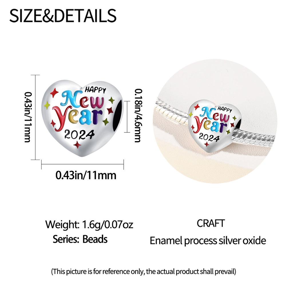 Original Charms  Copper New Year'S Love Beads Fit Charms Plata  Bracelets For Women Women Jewelry Making Diy