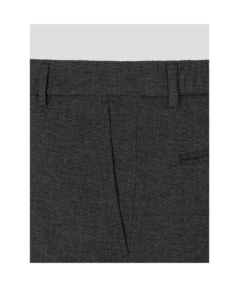 Binpolmen Seersucker Pattern Set-Up Standard Fit Pants Ash