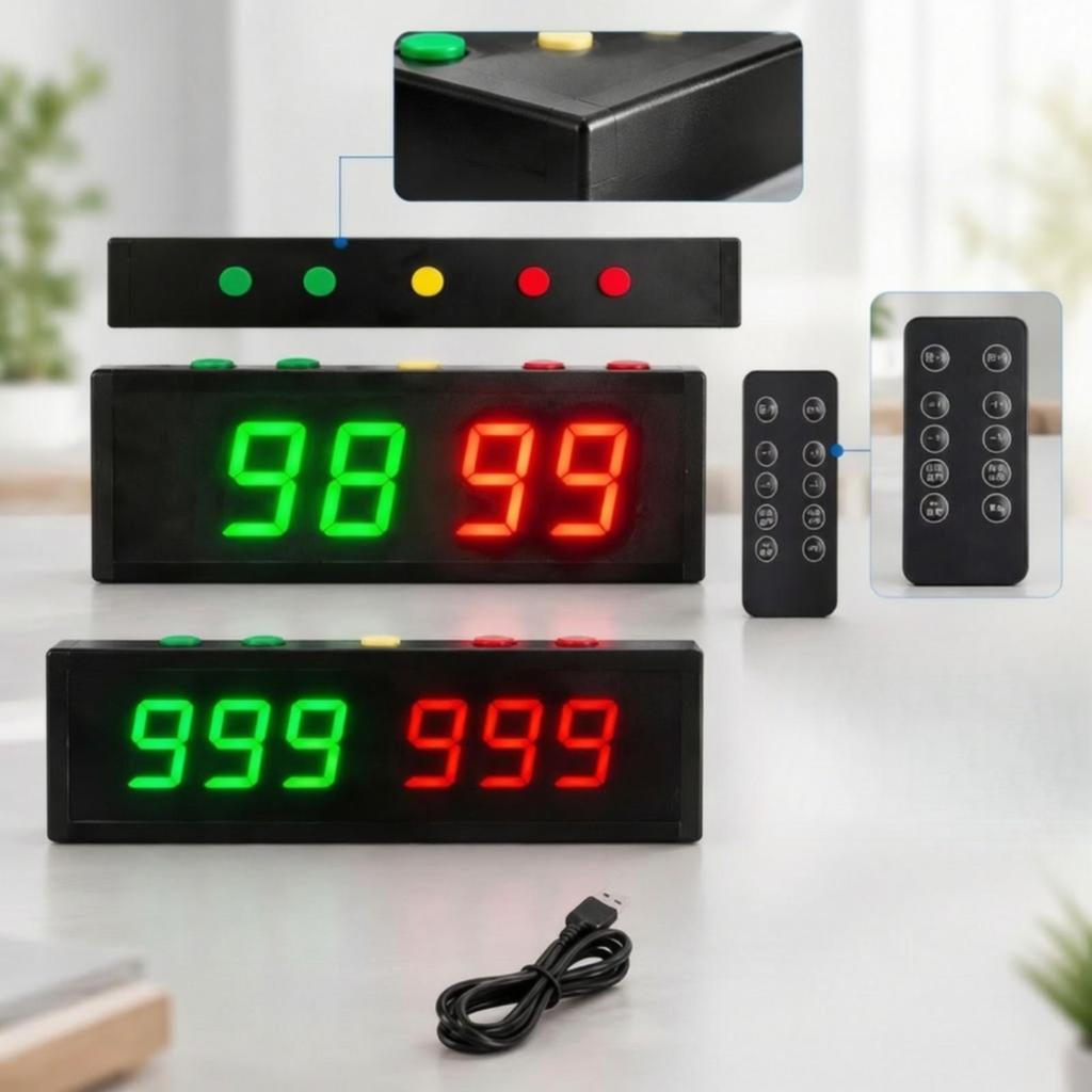 Electronic LED Scoreboard Digital with TwoColor Numerical Display EasytoRead Athletic