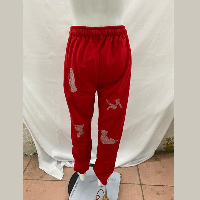 Y2K Trendy Mote Street Style Personlig Tilfeldig Løse Bukser