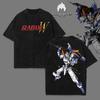 Mobile Suit Gundam Vintage Anime Graphic T-Shirt Double Sided Tee
