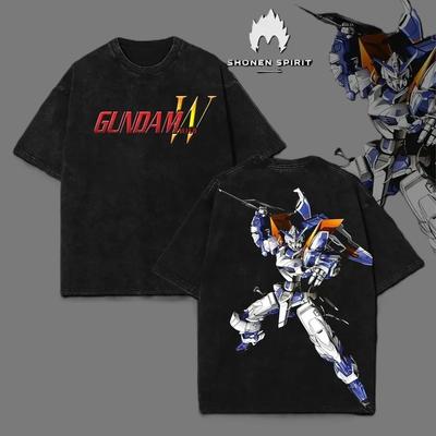 Mobile Suit Gundam Vintage Anime Graphic T-Shirt Double Sided Tee