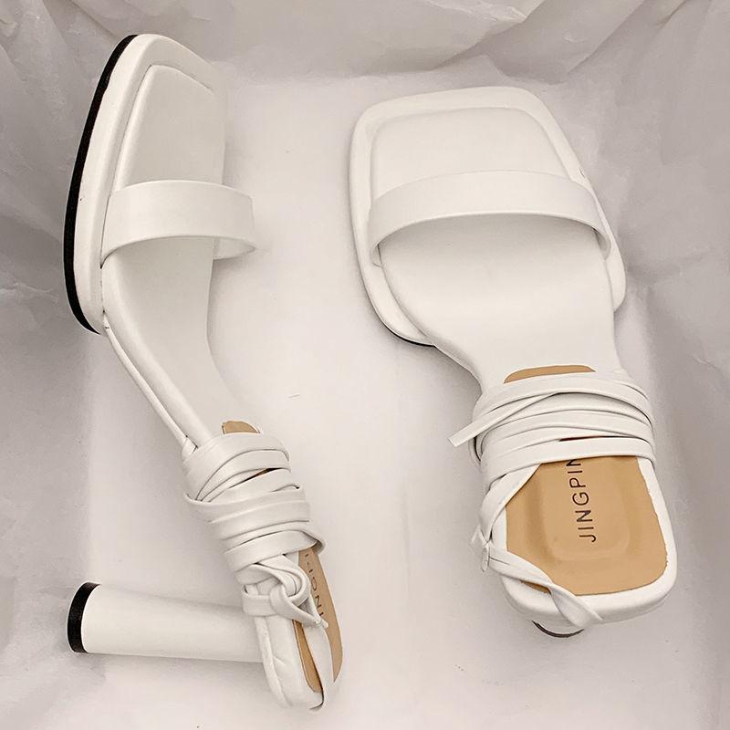 

Fashion Super-high Heel Open Toe Women s Sandals Beach Strappy Roman Style Ladies Shoes Luxury Summer The Best Trending Pvc Vip Footwear 35
