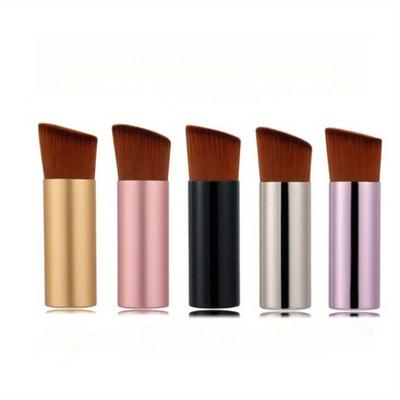 Portable Slant Head Tapered Foundation Brush Beauty Tools Flat Foundation Brush Powder Bubble Foundation Makeup Brush