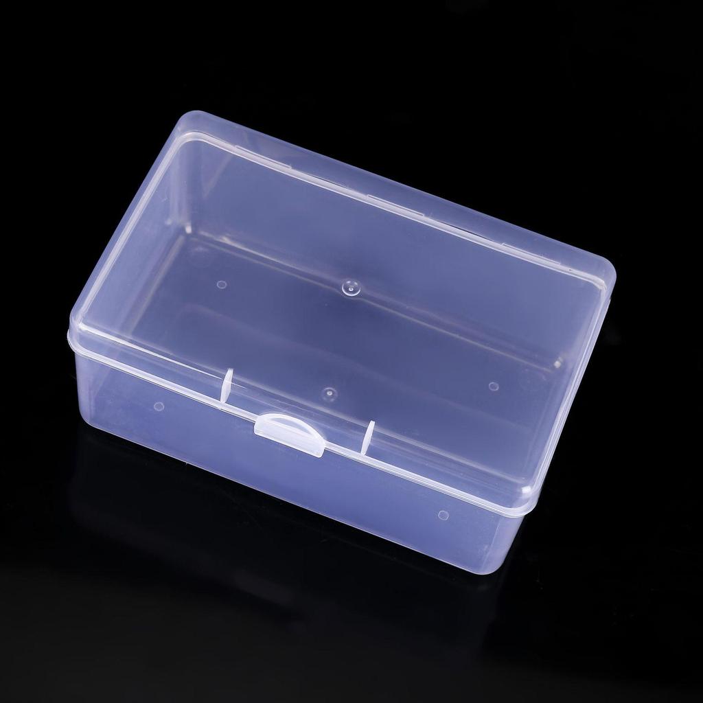 Transparent Rectangular Plastic Cotton Pad Storage Box