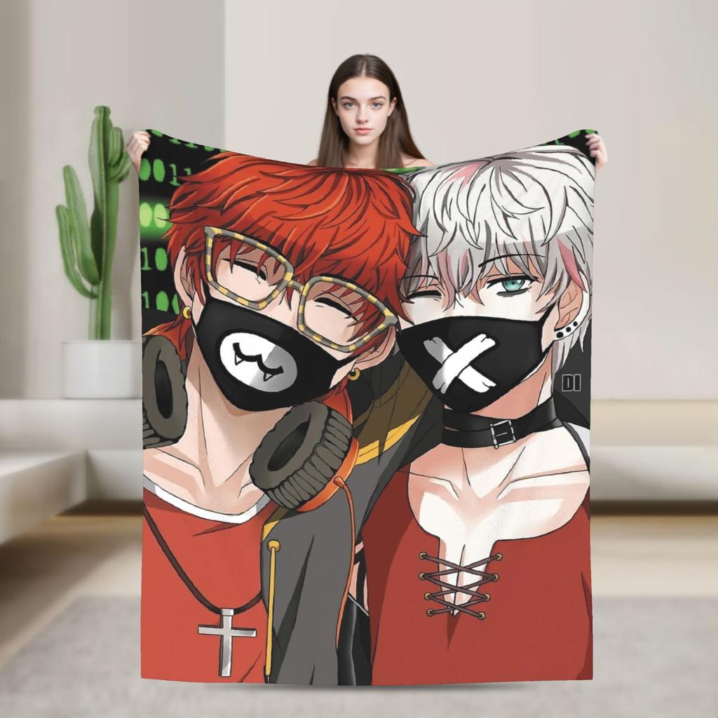 Mystic Messenger Choi Brothers Blanket Travel Office Flannel For Couch Chair Sofa Bed Super Warm Custom DIY Quality Bedspread
