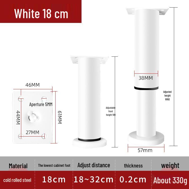 Verstellbare Möbelbeine: Couchtisch, Sofa, TV-Schrank, Bett und Teleskop-Stützbeine.