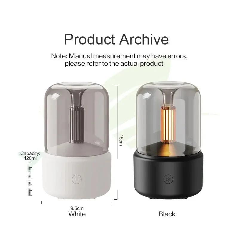 HOMEFISH Home Tragbarer Aroma-Diffusor USB-Luftbefeuchter Ätherisches Öl Nachtlicht Kaltnebel-Hersteller Sprüher für Geschenk Schlafzimmer