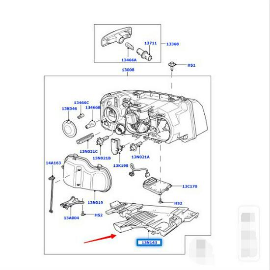 Headlight Bracket for Land Rover Freelander Gen 2 (2006-2014) - LR001542/LR001541