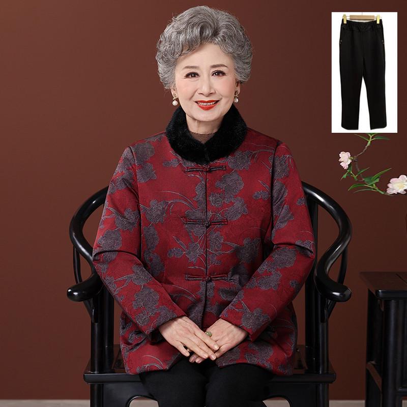Thickened Cotton Jacket for Elderly Women - Winter Outerwear, 2026 New Style