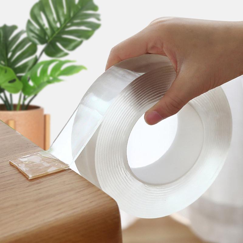 1m Reusable Double-Sided Adhesive Multipurpose Nano-Adhesive Tape No Trace Washe
