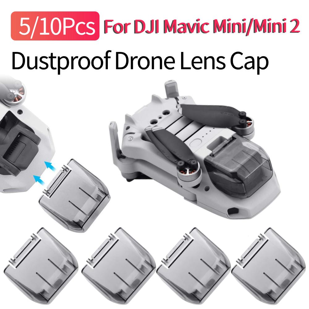 5/10 Pcs Anti-Scratch Drone Lens Cap for DJI Mavic Mini/Mini 2 Gimbal Camera Protector Dustproof Protective Guard Accessories