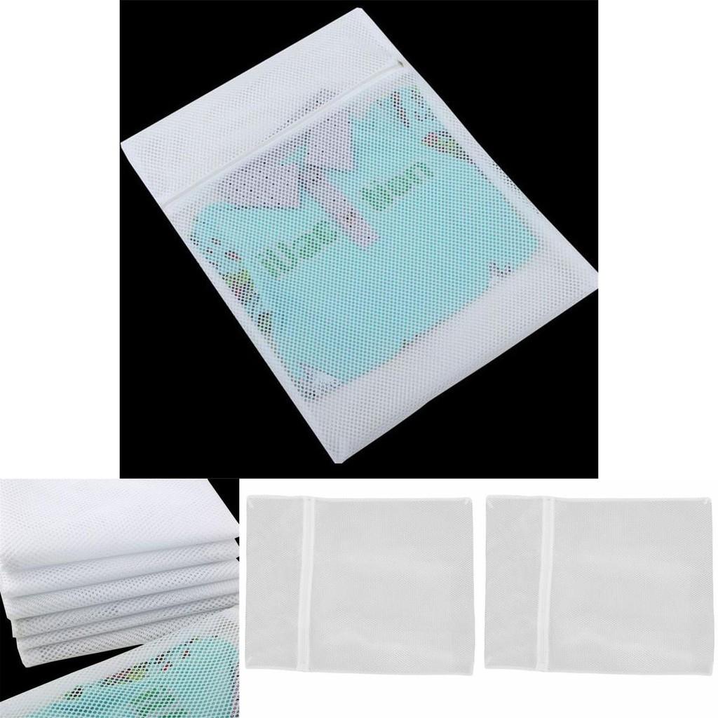 Large Size Laundry Net Zipper Washing Bag For Delicate Clothes 50x60cm Mesh Fabric