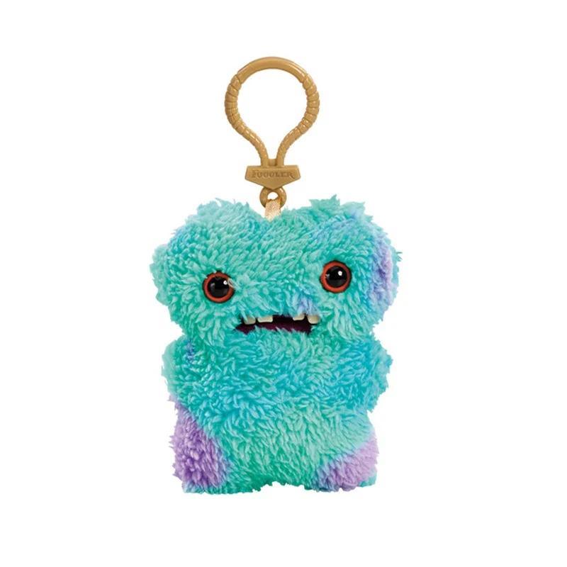 Fuggler SpongeBob SquarePants Keychain Funny Ugly Monster Plush Toys Cartoon Backpack Pendant Dolls Stuffed Peluche Gifts 11CM