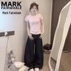 Mark Fairwhale Women's Slim Fit Round Neck Short Sleeve T-Shirt