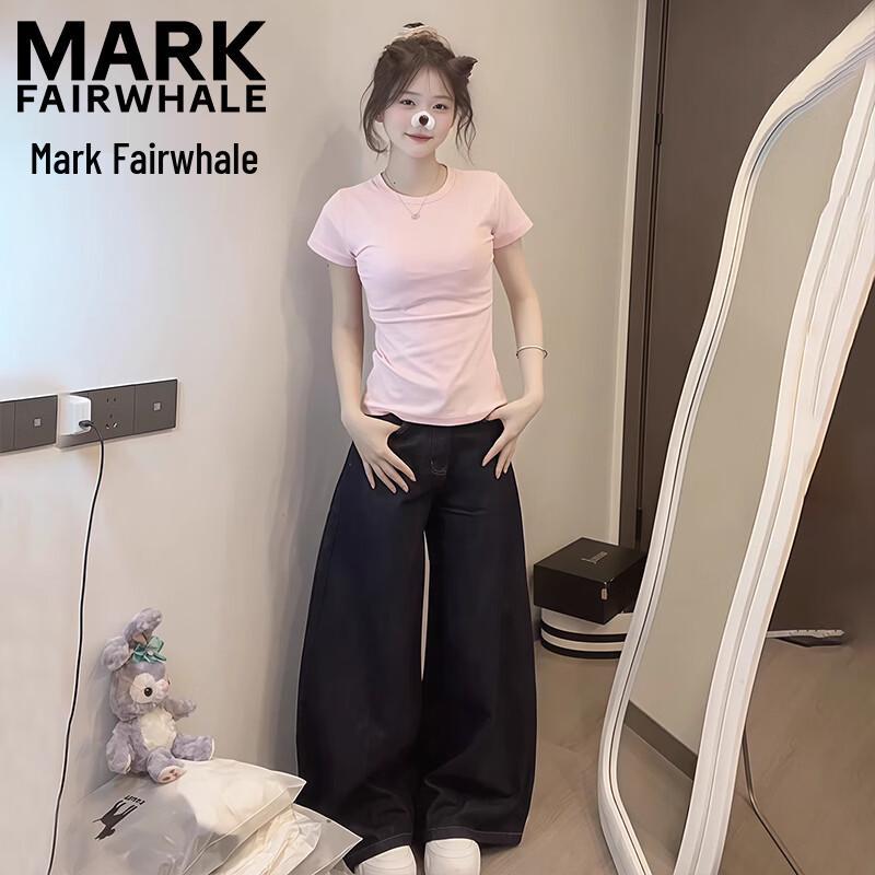 Mark Fairwhale Women's Slim Fit Round Neck Short Sleeve T-Shirt