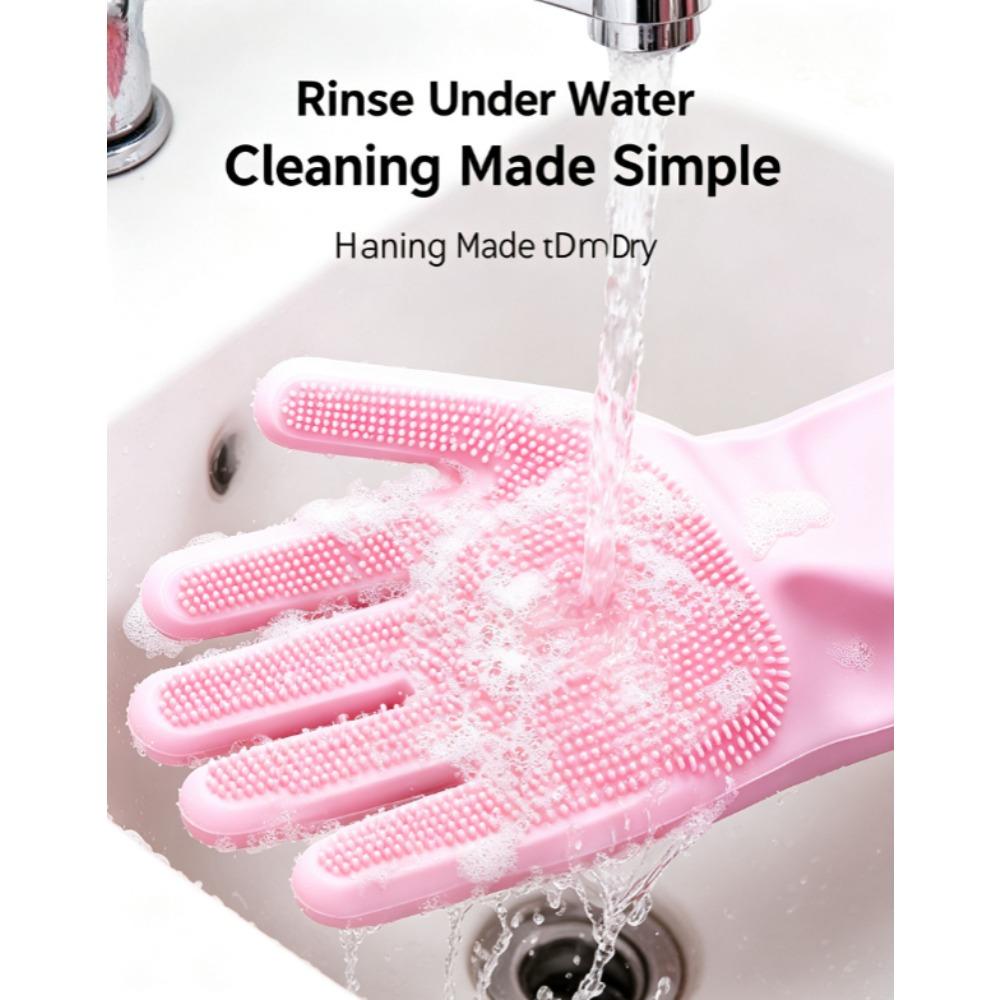 1set Pet Double-Sided Hair Removal Gloves, Suitable for Both Hands, Cat Cleaning, Grooming, Bathing, and Massage Gloves