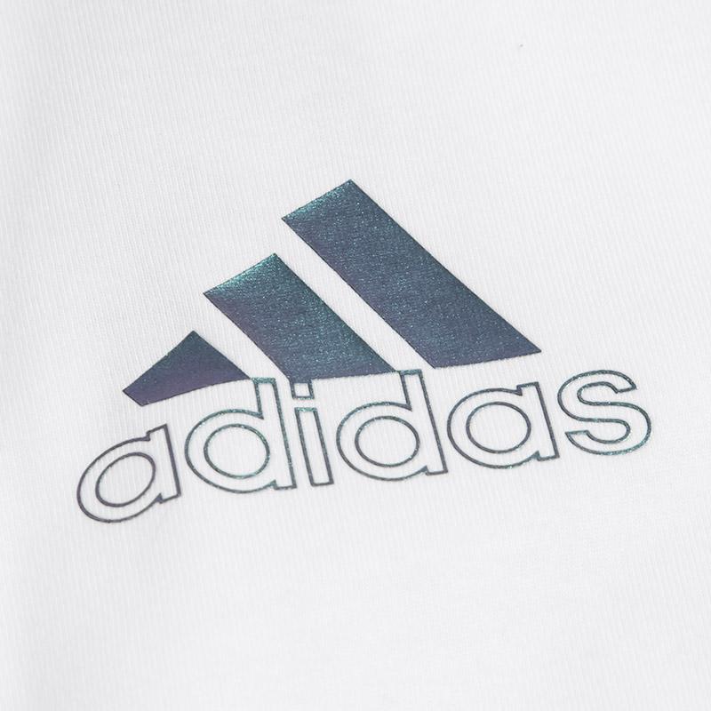 Adidas JF SS Tee 2 Logo Casual Round Neck Short Sleeve T-Shirt Men Tops White HM2979