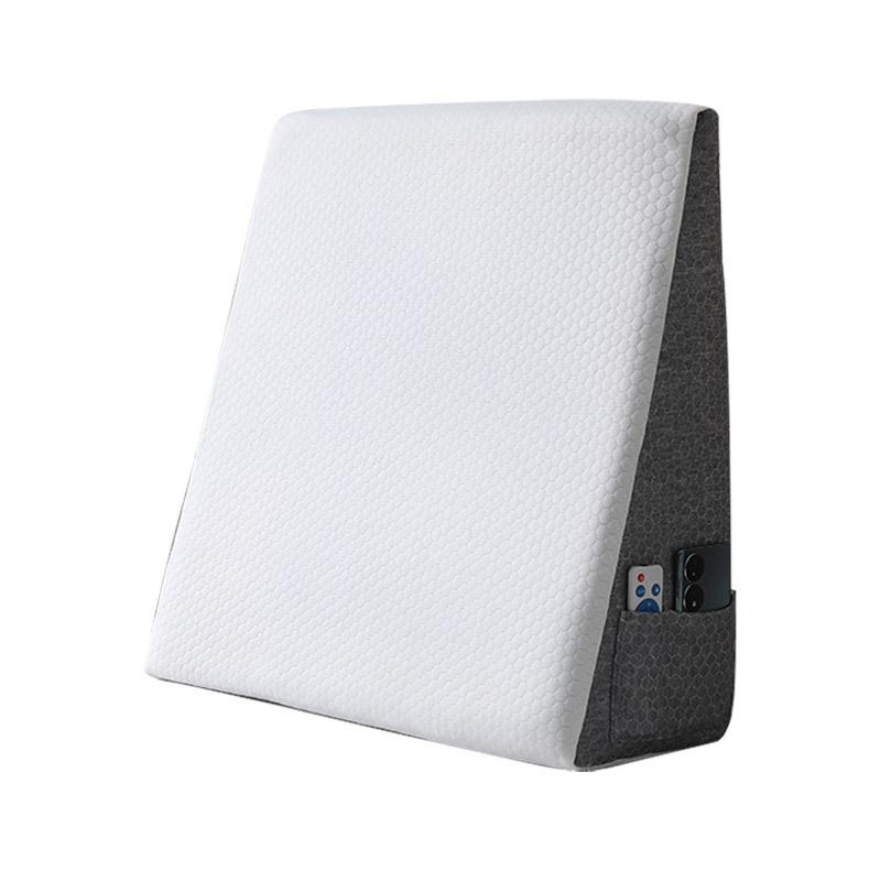 Triangular Memory Foam Wedge Pillow - Bedroom Backrest and Bedside Support Pillow