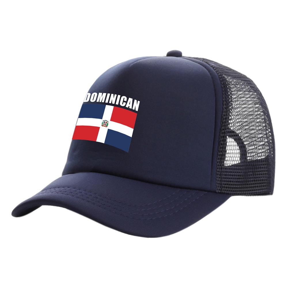 Dominican Republic Flag Trucker Caps Unisex Funny Dominican Hat Baseball Cap Cool Summer Unisex Mesh Net Caps
