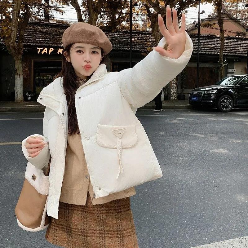 2025 New Casual Stand Collar Female Parkas Outwear Autumn Winter Women's Down Cotton Padded Jackets