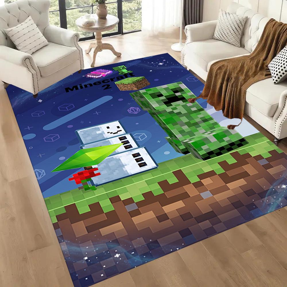 Minecraft 121 Floor Mat Design for Study room Dormitory Game Room Foyer Antislip Carpet Anime Office Decor