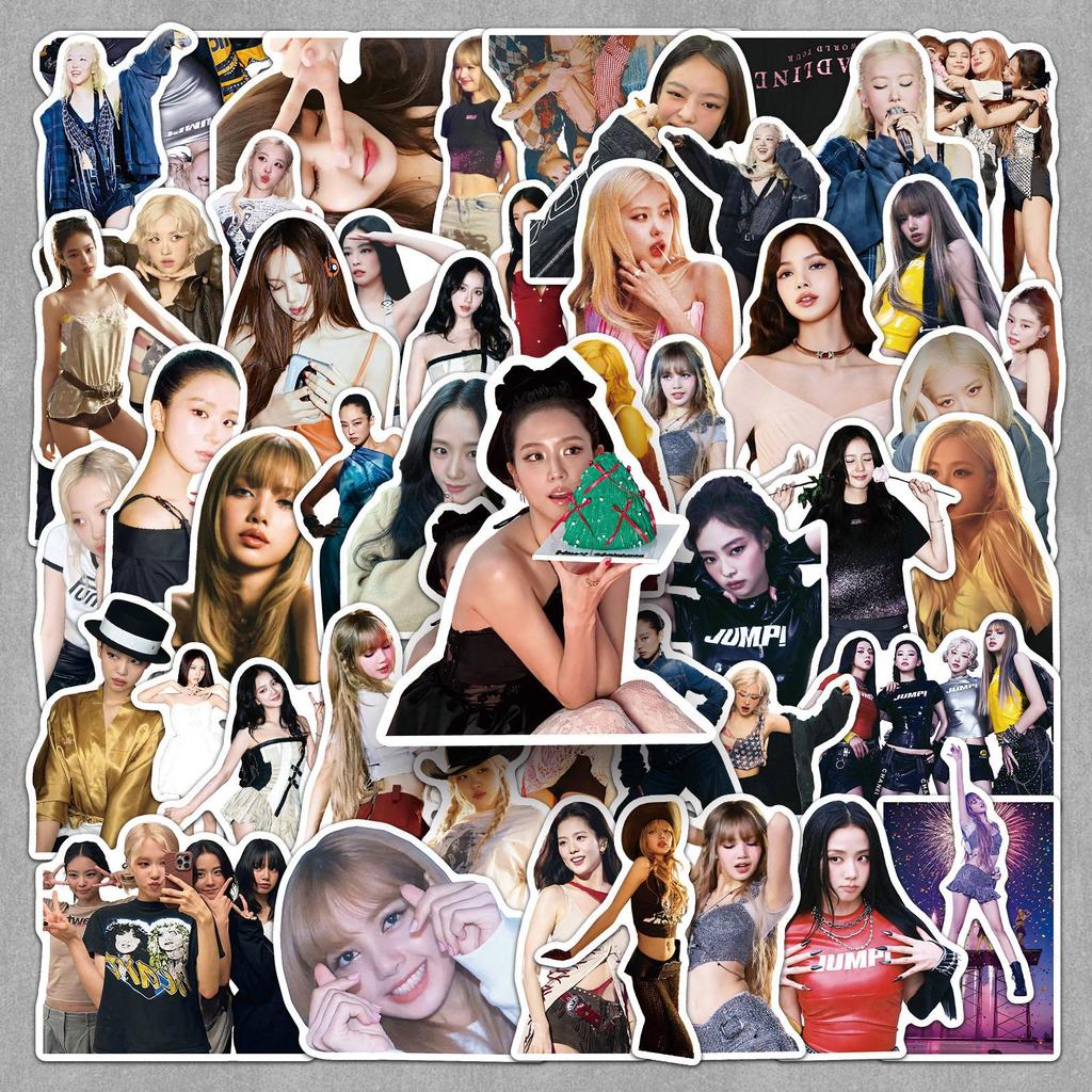 50 blackpink star peripheral creative pattern stickers beautify notebook earphones DIY decorative stickers