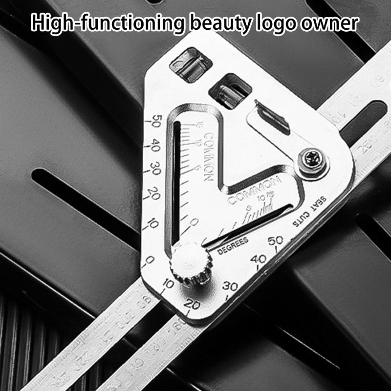 Stainless Carpenter Square Angles Ruler With Angles Measurement Level Detection And Line Marking For Construction