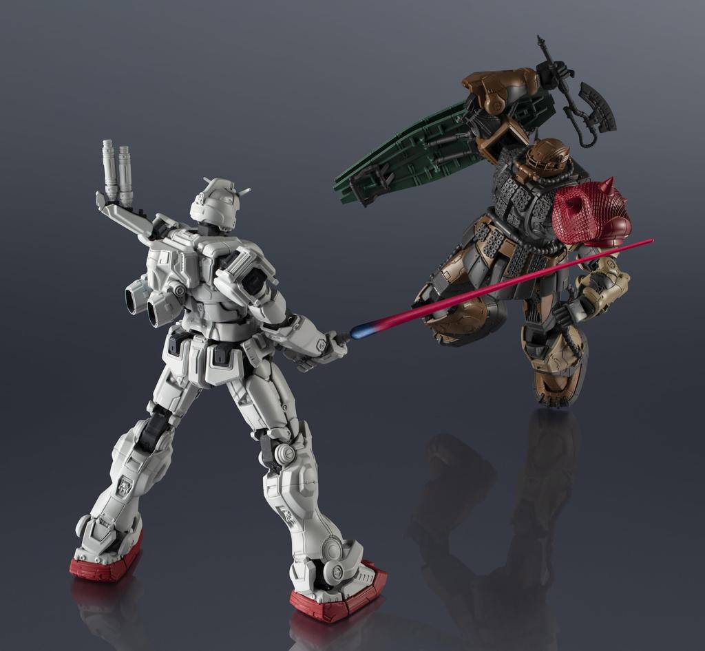 Mobilní oblek TAMASHII NATIONS GUNDAM UNIVERSE Gundam Requiem of Vengeance ZAKUII Solari 150mm malovaná pohyblivá figurka (Neidentifikovaný typ) Cca.