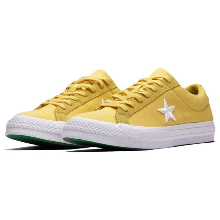 Converse One Star Series Comfortable Casual Low Top Canvas Shoes Unisex Sneakers Desert-Gold 160596C