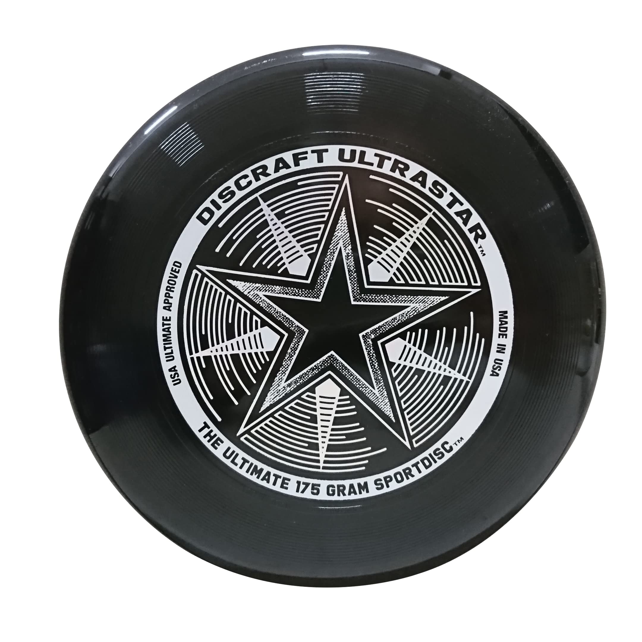 

RANGS Ultra Star 2 27см Ultimate Sports Офіційно схвалено Японською асоціацією літаючого диска та Всесвітньою федерацією літаючого диска Чорний, 175г,