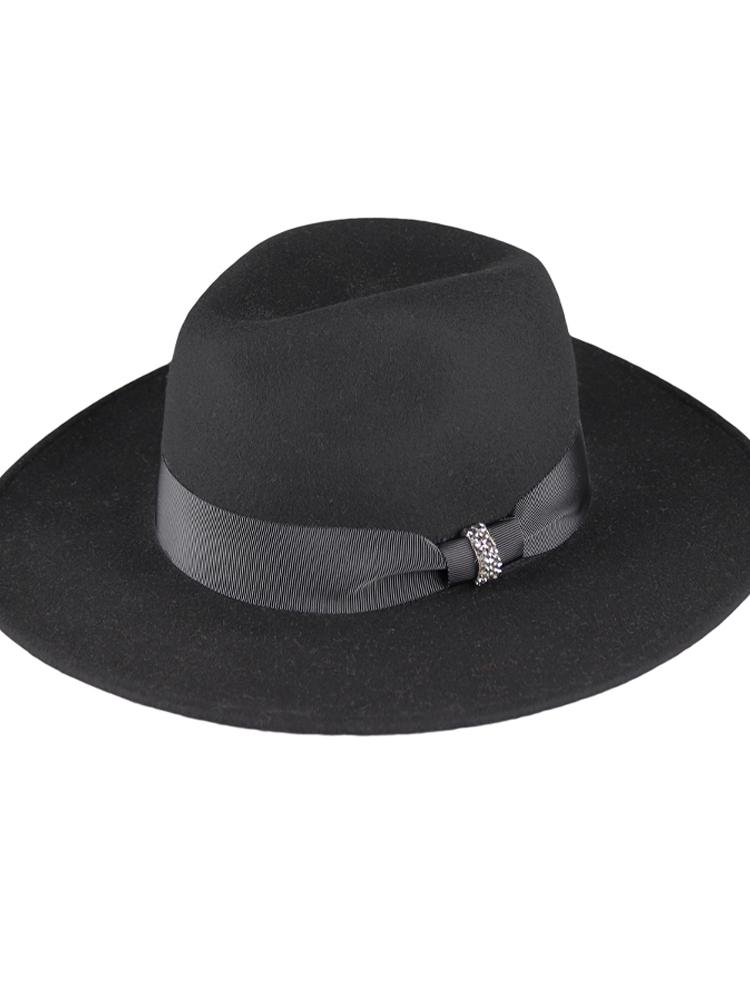 Kaliseumontapone Cindy 9 Beads Beaded Fedora Hat