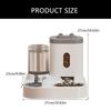 2 in 1 Practical Dog Water Food Bowl Water Dispenser for Pet Cats Lovely Dog Feeder Large Capacity Food Container Bowl