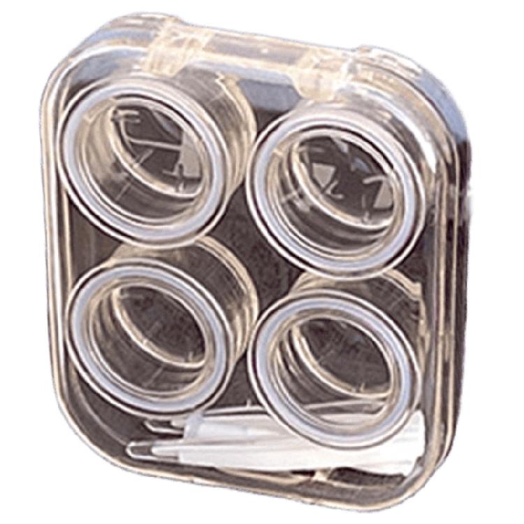 Convenient Contact Lenses Storage Box With Tweezers And Suction Wearing Tool Great For Travel And Office Student Use