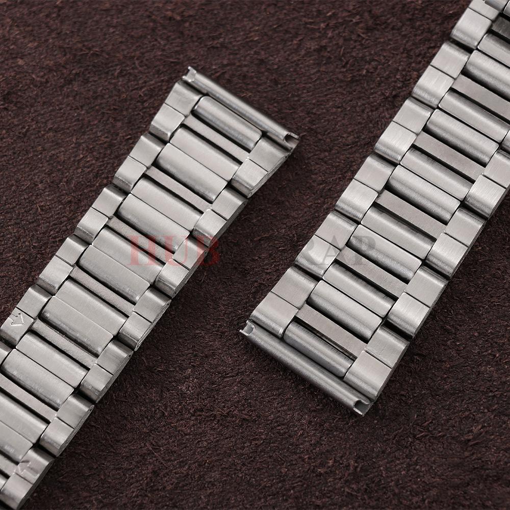 20mm22mm Stainless Steel Three Beads Strap Fashion Sliver Adjustable New Smart Universal Watch Band Women Men Watchbands Correas