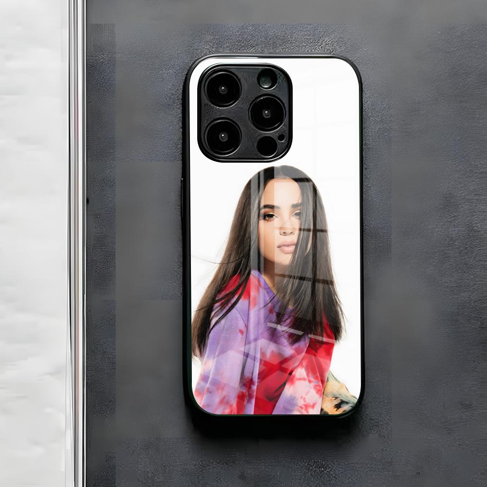 S-Sofia Carson Phone Case For IPhone 17 Air 16 E Pro Max 15 14 13 Mini 12 Pro 11 Max Plus Black Glass Cover