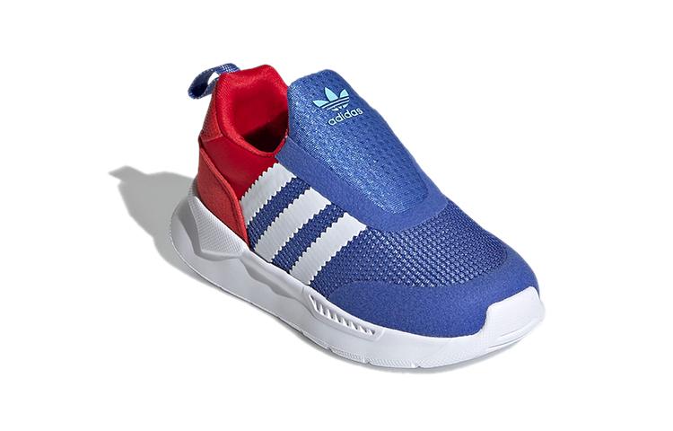 adidas Originals ZX 360 I Slip On Abrasion Resistant Low Top Toddler Shoes Blue Red Infant And Toddler FX4942