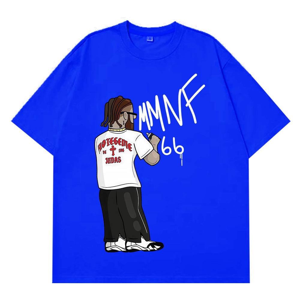 Rapper Hades66 Fashion Print Tshirt Unisex Women Hiphop Vintage Tshirts Shortsleeved Loose Casual Aesthetic Trend Tshirts
