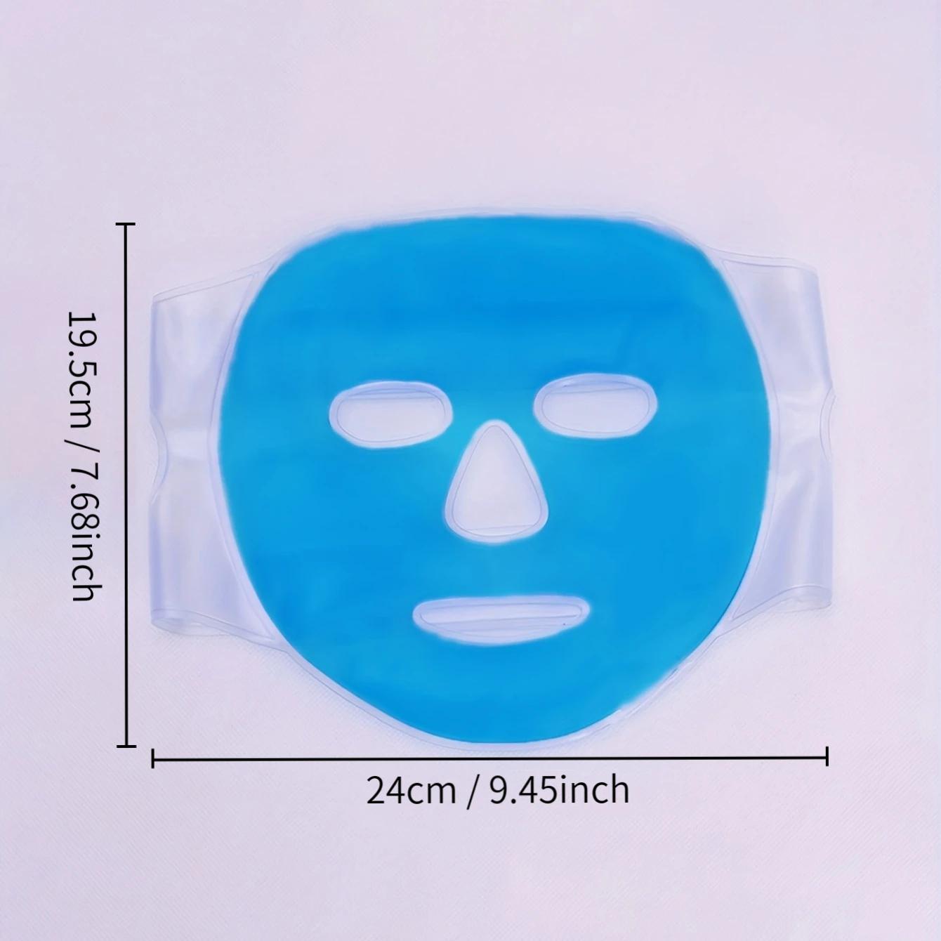 

СПА-ледяная холодная и горячая тепловая маска для лица и глаз, компресс со льдом для сна, уменьшение отечности лица, темных кругов под глазами, гелевые шарики для женщин синий