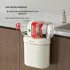 Wall-Mounted Trash Can with Lid for Bathroom, Kitchen, and Crevice Spaces - High-End Storage Solution