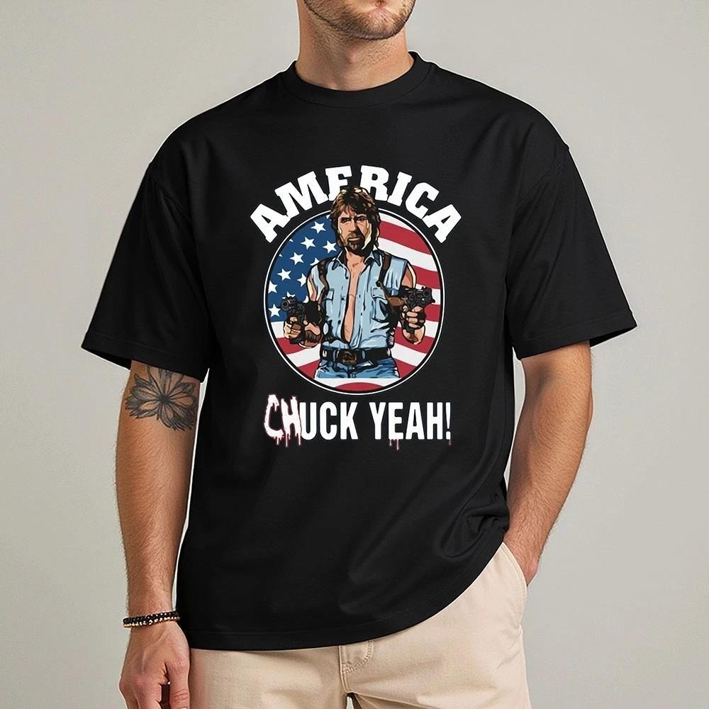 

Funny America Chuck Yeah Patriotic Usa Chuck Norris Unisex TShirt Unisex T-Shirt XL