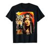 Wolf and Woman I Want Exquisite Pattern Print Tshirt Fashion Trend Y2K Mens Tshirt Streetwear Harajuku Graphic T Shirts