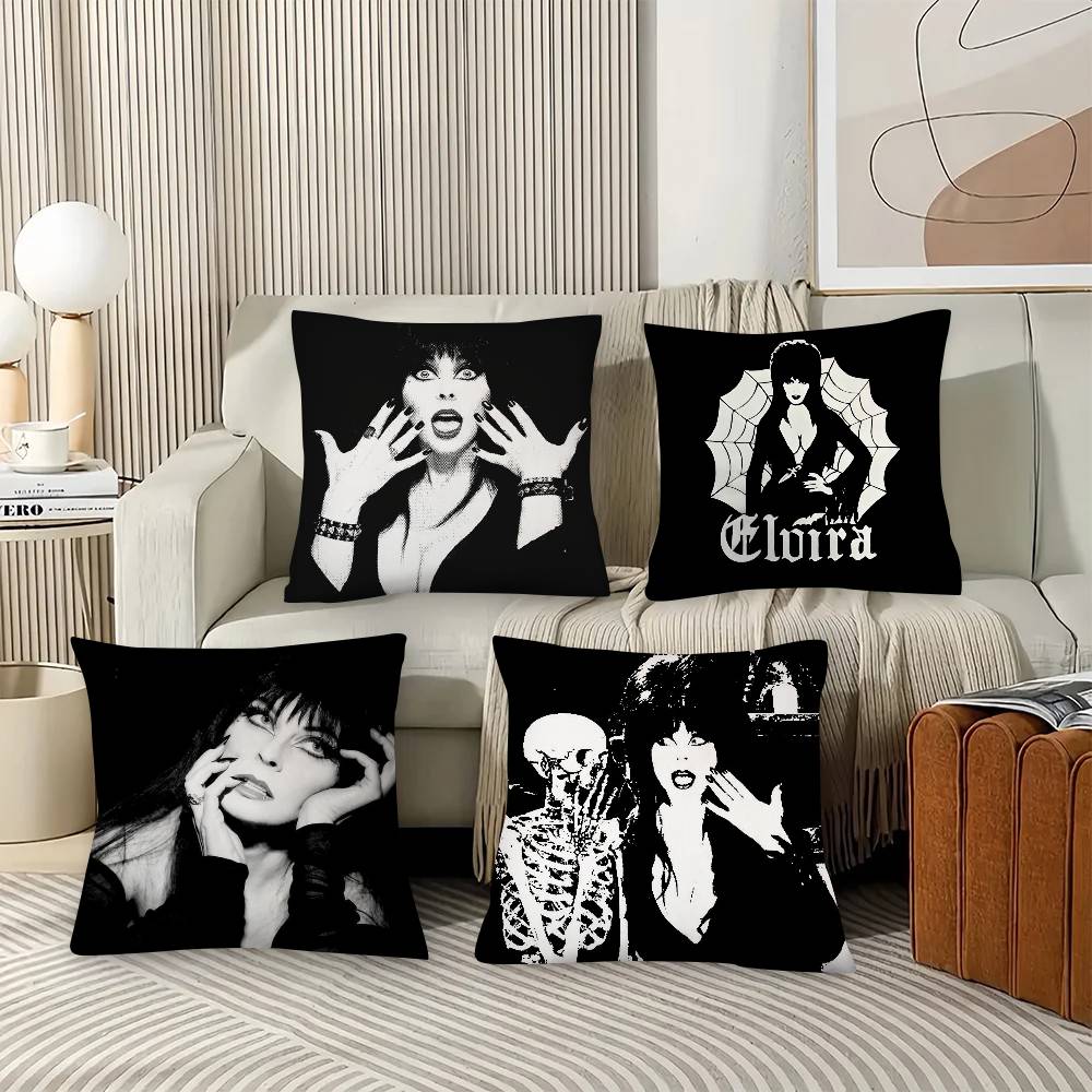 1Pc Film E-Elvira M-Mistress Of The D-Dark Pillow Case Fashion Square Pillowcase Bedroom Sofa Room Ins Decoration Leisure