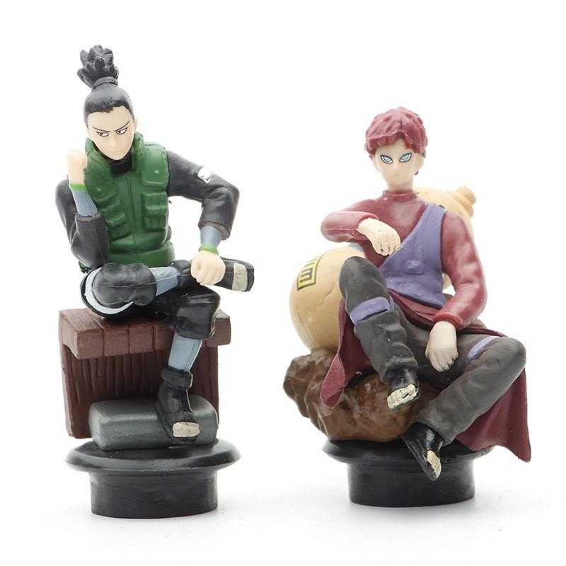 Pvc Naruto Shogi Stump Scene Toy Figure Model Collectible Naruto Kakashi 8cm